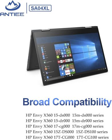 SA04XL L43267-005 بطارية HP Envy X360 15-DR 15-DS 15M-DR 15M-DS 17-CG 15-dr0xxx dr1xxx 15-ds0xxx ds1xxx 15m-ds0xxx ds0011dx 15m-dr0xxx dr0011dx dr0012dx dr1012dx dr1011dx 17m-cg0013dx in Kuwait