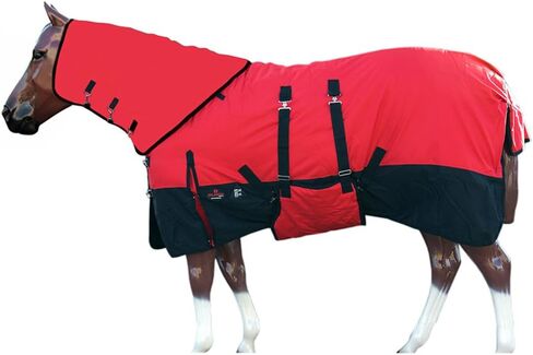 HILASON Black 74 in Medium 1200D Winter Waterproof Horse Neck and Body Blanket in Saudi Arabia