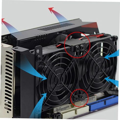 4 قطع من مشابك إبزيم جانبية لمروحة Gpu لمراوح تبريد بطاقة الفيديو مقاس 12-14 سم، حامل تبريد عمودي لملحقات مبدد حرارة بطاقة رسومات الكمبيوتر DIY in Kuwait