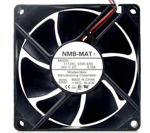 لمروحة 3110KL-05W-B50 24 فولت 0.15 أمبير 80 × 80 × 25 مم مروحة تبريد 2 سلك/2 دبوس in Kuwait