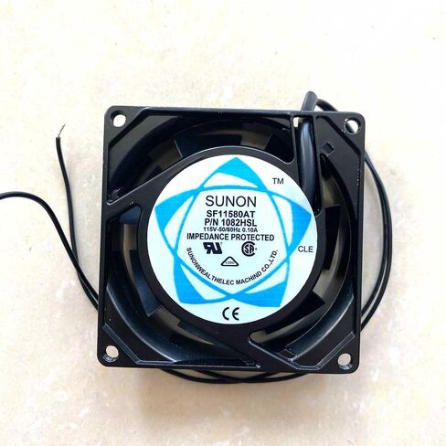 SF11580A SUNON 1082HSL 115V 80mm - 0.13A 50/60HZ 8025 مروحة تبريد بسلكين in Kuwait
