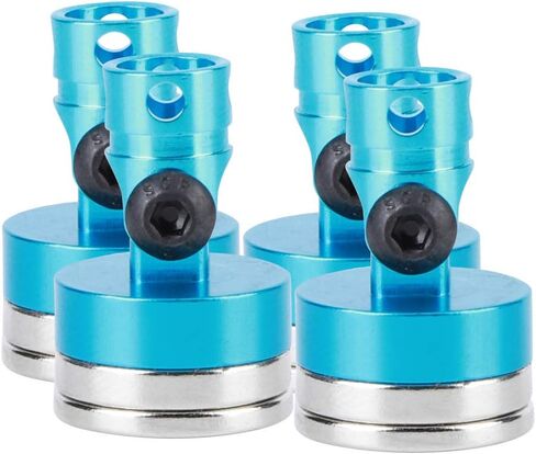 Pilipane Long-Lasting Magnetic Column Posts, Aluminum Alloy Magnetic RC Car Shell Posts, Aluminum Alloy RC Car Accessories for AXIAL SCX10 1/10 Model(Blue) in Saudi Arabia