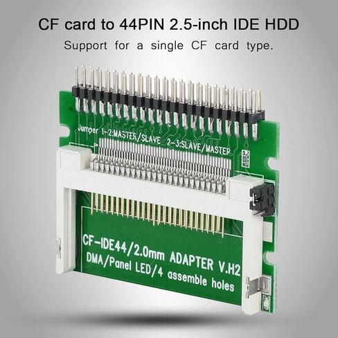 بطاقة محول CF إلى 2.5 بوصة 44Pin IDE، محول بطاقة ذاكرة فلاش مدمج لأجهزة الكمبيوتر المحمول SSD، مع واجهة IDE القياسية لأجهزة الكمبيوتر الصناعية المدمجة in Saudi Arabia