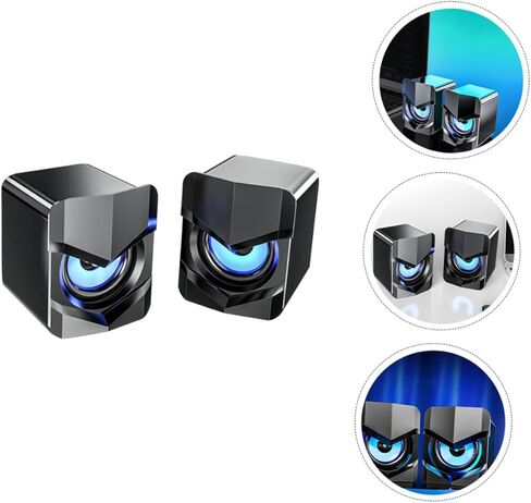 مكبرات صوت كمبيوتر صغيرة تعمل بمنفذ USB مع تعزيز الجهير، ومكبرات صوت سلكية للوسائط المتعددة للكمبيوتر الشخصي والكمبيوتر المحمول، ترقية باللون الأسود، متوافقة مع أجهزة Dc5v للاستخدام المنزلي والمكتبي in Kuwait