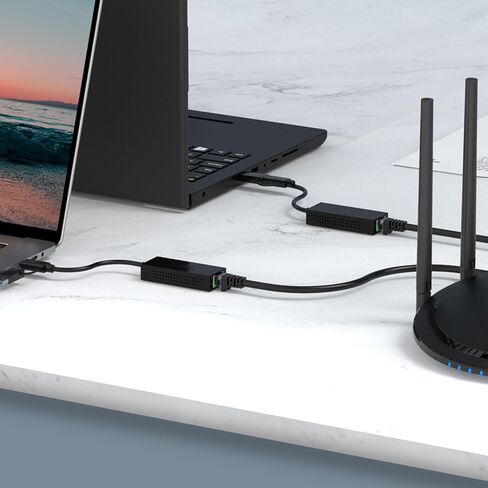 SUNGOOYUE USB C to Ethernet Adapter, 2 5Gbps RJ45 Network Adapter with USB A Port for Pro Air XPS Laptop Desktop Support 10 100 1000 2500Mbps Internet in Saudi Arabia