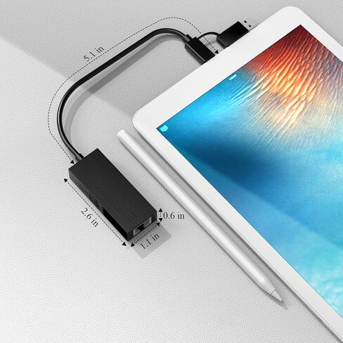 SUNGOOYUE USB C to Ethernet Adapter, 2 5Gbps RJ45 Network Adapter with USB A Port for Pro Air XPS Laptop Desktop Support 10 100 1000 2500Mbps Internet in Saudi Arabia
