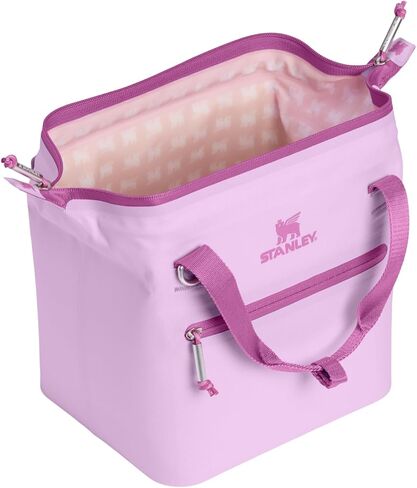 Stanley All Day Julienne Mini Soft Cooler Bag and Lunch Box 7.4 Quarts | 10 Can Cooler with Handles and Strap | Stays Cold for Hours | Insulated Travel Bag with Zipper | BPA-Free | Soft Orchid in Saudi Arabia
