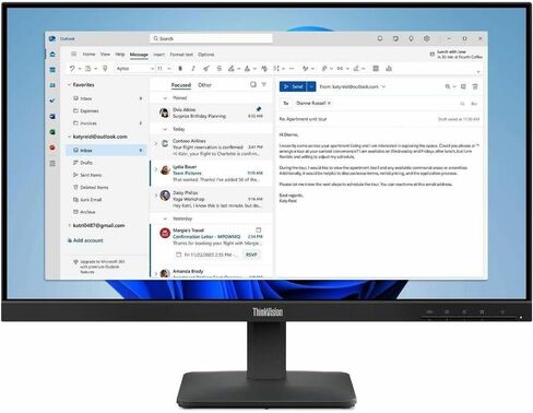 شاشة Think Vision S24-4e مقاس 23.8 بوصة in Saudi Arabia