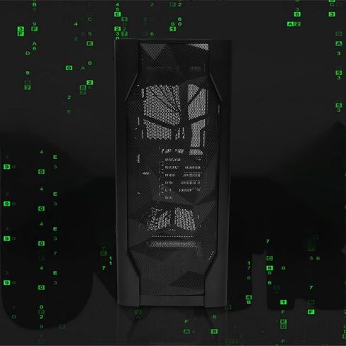 هيكل كمبيوتر ATX مع لوحة زجاجية مقواة كاملة الجوانب، وحقيبة سطح مكتب للألعاب باللون الأسود للاستخدام في المنزل والمكتب، متوافقة مع أنظمة تبريد المياه in Kuwait