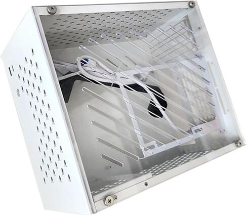 F2 ITX Case, Supports MATX ITX Motherboard 280mm GPU ATX SFX Power, with 5X 90mm Fans 120mm Liquid Cooling, for Compact PC Build Gaming Multitasking in Saudi Arabia