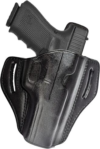 حافظة جلدية من Massimo OWB Pancake - تناسب Glock 17، 22، 31 - حافظة جلدية CCW ممتازة لـ Glock 17، 22، 31 - اليد اليمنى in Kuwait