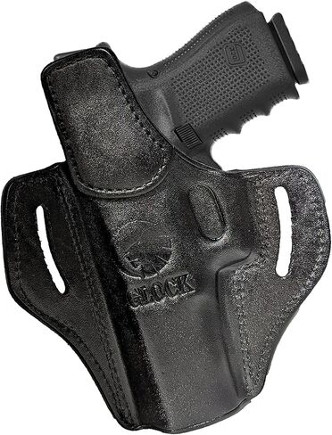 حافظة جلدية من Massimo OWB Pancake - تناسب Glock 17، 22، 31 - حافظة جلدية CCW ممتازة لـ Glock 17، 22، 31 - اليد اليمنى in Kuwait