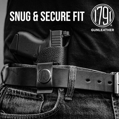 1791 GUNLEATHER P320c حافظة جلدية فاخرة - حافظة IWB CCW ناعمة ومريحة - اليد اليمنى - تناسب HK VP9sk، P2000، 45c، SIG P320c، P229c ومعظم التعاقدات ث. السكك الحديدية in Kuwait