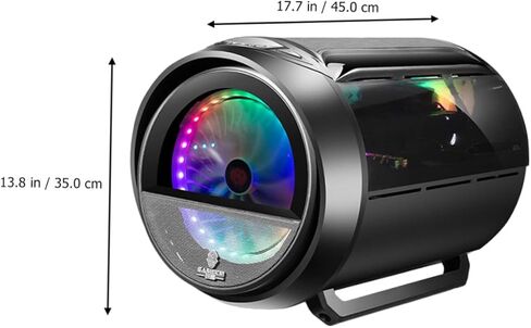 حافظة كمبيوتر الألعاب GALPADA برج تبريد المياه Matx مع لوحة دائرية RGB وحاوية مضيفة للكمبيوتر الشخصي باللون الأسود للاستخدام في المكتب والمقهى in Kuwait
