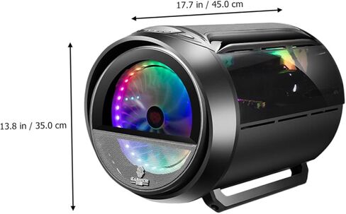 حافظة كمبيوتر ألعاب jojofuny مع زجاج مقسى دائري بانورامي RGB، هيكل تبريد مياه Matx، أسود، لبناء أجهزة الكمبيوتر المنزلية والمكتبية in Kuwait