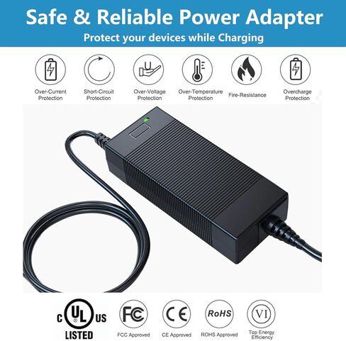 65W AC/DC Adapter Compatible with BALDR Pioneer 500 300 PIONEER300 PIONEER500 Baldr P330 330W Portable Power Station Westinghouse iGen300s Solar Generator Power Supply Wall Charger Plug in Kuwait