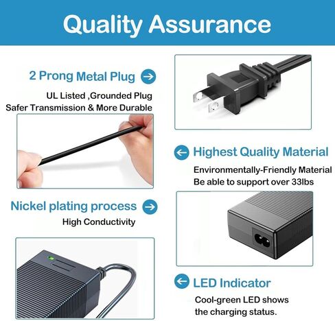 65W AC/DC Adapter Compatible with BALDR Pioneer 500 300 PIONEER300 PIONEER500 Baldr P330 330W Portable Power Station Westinghouse iGen300s Solar Generator Power Supply Wall Charger Plug in Kuwait