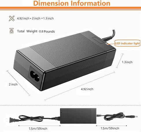 65W AC/DC Adapter Compatible with BALDR Pioneer 500 300 PIONEER300 PIONEER500 Baldr P330 330W Portable Power Station Westinghouse iGen300s Solar Generator Power Supply Wall Charger Plug in Kuwait