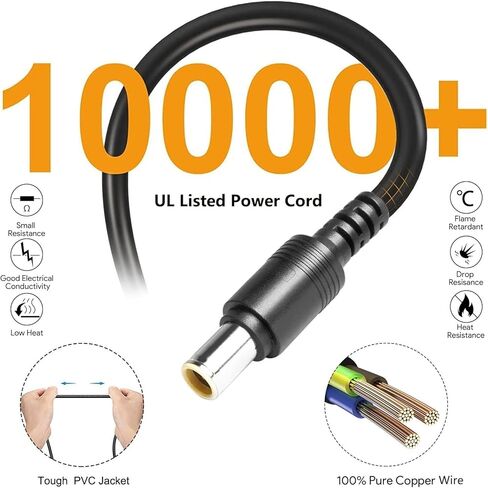 65W AC/DC Adapter Compatible with BALDR Pioneer 500 300 PIONEER300 PIONEER500 Baldr P330 330W Portable Power Station Westinghouse iGen300s Solar Generator Power Supply Wall Charger Plug in Kuwait