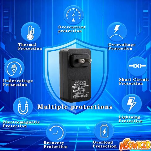 سلك الطاقة لدراجة التمرينات البيضاوية الشكل Smart Strider 390 395 475 510 E، 480 490 500 600 LE، 400 700 510 EX، محول تيار متردد بمصدر طاقة 6 فولت 2 أمبير، 10 أقدام in Saudi Arabia
