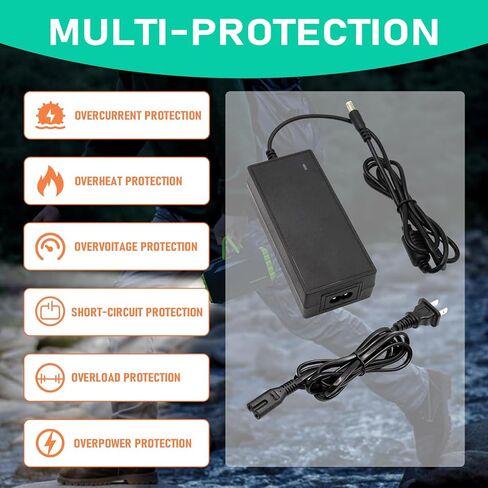 شاحن محول 15 فولت لـ Anker Powerhouse 200، لـ Rockpals WCE001 K53 288Wh 350W 240Wh RP250W / لـ SinKeu/FlashFish 50w 300W محطة طاقة محمولة مولد للطاقة الشمسية شاحن سلك PSU in Kuwait