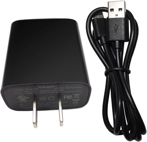 محول UpBright 5V 9V USB-C AC/DC متوافق مع Netgear Nighthawk M6 Pro MR6110 MR6150 MR6400 MR6450 MR6500 MR6550 W-20 5G Mobile WiFi Hotspot Router AT&T AD2122F20 2AFH0183AA شاحن إمداد الطاقة in Kuwait