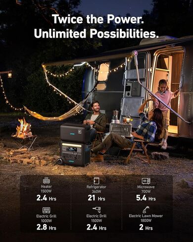 بطارية توسيع محطة الطاقة المحمولة Anker Powerhouse 760 (2048Wh)، بطاريات LiFePO4 ذات عمر أطول 6×، بطارية إضافية 2048Wh لـ Anker SOLIX F2000 in Kuwait