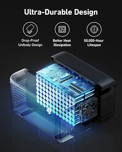 بطارية توسيع محطة الطاقة المحمولة Anker Powerhouse 760 (2048Wh)، بطاريات LiFePO4 ذات عمر أطول 6×، بطارية إضافية 2048Wh لـ Anker SOLIX F2000 in Kuwait