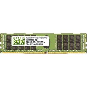 NEMIX RAM 32GB (1X32GB) DDR4 2666MHZ PC4-21300 2Rx4 1.2V CL19 288-PIN ECC RDIMM ذاكرة الخادم المسجلة المتوافقة مع Cisco UCS B-Series M5 UCS-MR-X32G2RS-H in Kuwait
