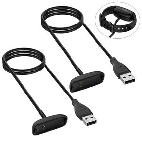 Threeeggs 2 Pack Charger for Fitbit Inspire 2 USB Charging Cable Dock Cord 3.3 ft / 100cm in Kuwait