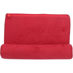 CHICIRIS Pillow Tablet Stand Portable Lightweight Flexible Holder for Tablet Reading for Bed or Sofa Red Suede Fabric in Kuwait
