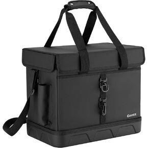 Gonex Fishing Tackle Bag with Live Fish Storage for Caught Fish Waterproof Removable 3700 Box Bag Freshwater Saltwater Tackle Box Organizer(Black) in Saudi Arabia