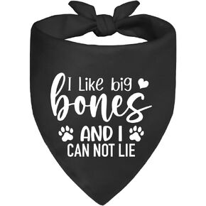 I Bark at Ugly People Black Dog Bandana, Funny Pet Scarf Accessories Decoration, Humor Adjustable Dog Bandanas Decor for Judgmental Pups, for Puppy Owner Pet Mom Dad in Kuwait