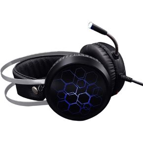 Gaming Headset RGB Lighting Over-Ear Design and Microphone for Console and Mobile Gaming Wired Stereo Computer Headset for in Kuwait
