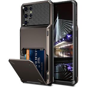 Vofolen for Samsung Galaxy S22 Ultra Case Wallet with Card Holder Purple in Kuwait