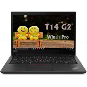 كمبيوتر محمول Lenovo ThinkPad T14 G2 Business، شاشة 14 بوصة FHD 1920 x 1080، الجيل الحادي عشر Intel Core i7-1185G7 (3.0-4.8 جيجا هرتز، 4 كور)، ذاكرة الوصول العشوائي DDR4 16 جيجا، 512 جيجا SSD، Windows 11 Pro (متجدد) in Kuwait