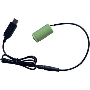بطارية وهمية من USB إلى C، محول 5 فولت إلى 1.5 فولت مع كابل بطول 4 أقدام، للفوانيس والألعاب والمصابيح الكاشفة مصدر طاقة USB مستمر لاستبدال بطاريات LR14 C in Kuwait