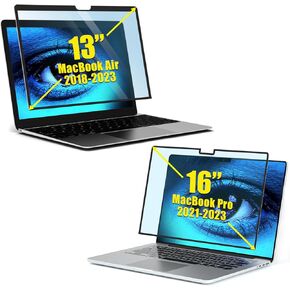 FILMEXT Macbook Air/Pro Screen Protector 13 inch 2021 Anti-Glare Anti-Blue Light Screen Filter,Bubble Free Blue Light Macbook Pro 16 inch Screen Protector M1 M2 Max/Pro 2022-2023 in Saudi Arabia