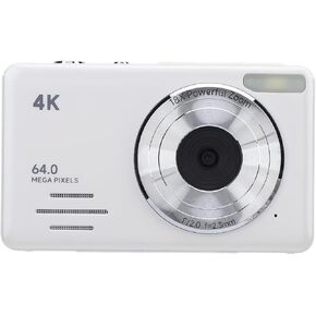 كاميرا Acouto Point and Shoot الرقمية 4K 64 ميجابكسل، كاميرا صغيرة مدمجة مع تقريب رقمي 18X حلقة التركيز التلقائي وتسجيل التصوير الفوتوغرافي بالحركة البطيئة، محمولة للمبتدئين (Acoutog519fx6qa7-11) in Kuwait