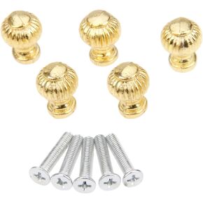 Cabinet Drawer Handle 5Pcs 14x19mm Gold Door Knobs Furniture Handles Jewelry Box Drawer Cabinet Cupboard Window Handle Pull Knobs Furniture Hardware in Kuwait