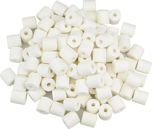 خاتم سيراميك حوض السمك 420 جرام حلقة وسائط من السيراميك الحيوي لمرشح حوض السمك استبدال مزيل المواد البيولوجية لمرشح حوض السمك لخزان الأسماك in Kuwait