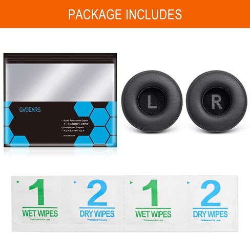 وسائد أذن بديلة لسوني WH-CH520، وسائد أذن لسوني WH-CH500/CH510/CH520، MDR-ZX100/ZX110/ZX110NC/ZX220/ZX200/ZX300/ZX330BT، MDR-V100/V150/V200/V250/V300/V400 (أسود) in Kuwait