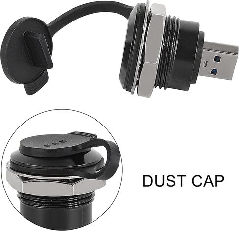 1Pcs USB 3.0 Male to Female Extension Cable Adapter Panel Mount Connector for High-Speed Data Transfer Charging 5Gbps, USB-A 3.0 Extender in Saudi Arabia