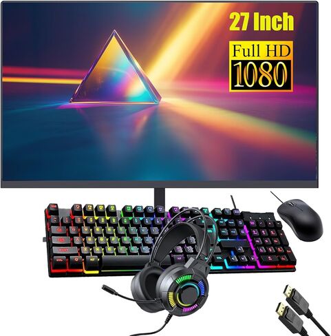 كمبيوتر مكتبي صغير Lenovo ThinkCentre M910q، شاشة FHD 27 بوصة، سماعة رأس RGB، Core i5-6500 3.2 جيجا هرتز حتى 3.6 جيجا هرتز، ذاكرة وصول عشوائي DDR4 سعة 16 جيجا بايت، SSD 256 جيجا بايت، لوحة مفاتيح وماوس، Windows 11 Pro (متجدد) in Kuwait