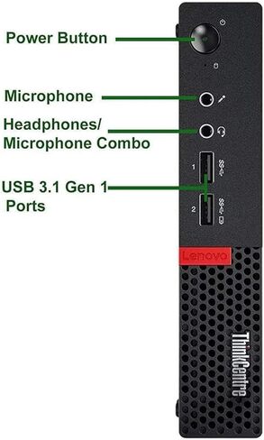 كمبيوتر مكتبي صغير Lenovo ThinkCentre M910q، شاشة FHD 27 بوصة، سماعة رأس RGB، Core i5-6500 3.2 جيجا هرتز حتى 3.6 جيجا هرتز، ذاكرة وصول عشوائي DDR4 سعة 16 جيجا بايت، SSD 256 جيجا بايت، لوحة مفاتيح وماوس، Windows 11 Pro (متجدد) in Kuwait