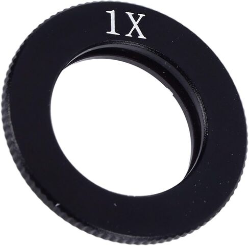 2X Monocular Zoom Lens Big Attachment Auxiliary Objective, Parallel Light C Mount Microscope Barlow Lens for Microscopes (24mm Connection Diameter) (1X) in Saudi Arabia