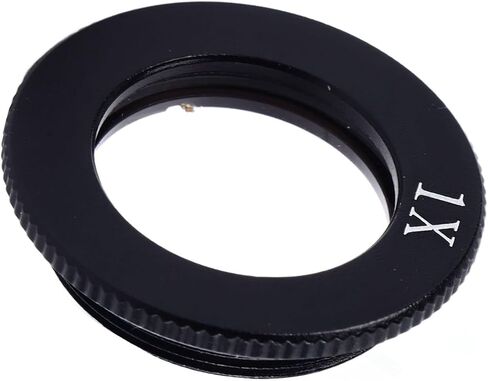 2X Monocular Zoom Lens Big Attachment Auxiliary Objective, Parallel Light C Mount Microscope Barlow Lens for Microscopes (24mm Connection Diameter) (1X) in Saudi Arabia