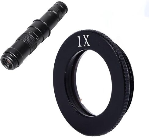 2X Monocular Zoom Lens Big Attachment Auxiliary Objective, Parallel Light C Mount Microscope Barlow Lens for Microscopes (24mm Connection Diameter) (1X) in Saudi Arabia