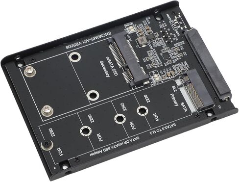 M2 NGFF MSATA SSD Enclosure High Speed Adapter Card Converter for Serial ATA 3.0 6Gbps 2.5 Inch Slot Linux OS X PC PCB in Saudi Arabia