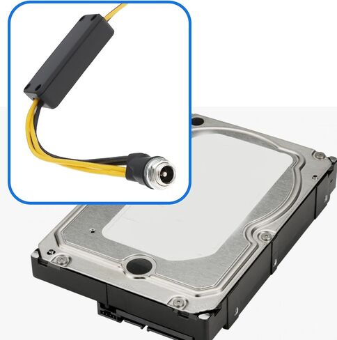 محول إمداد الطاقة 12 فولت 5 أمبير DC5525 ذكر إلى 4 SATA أنثى لمعظم محركات الأقراص الصلبة للكمبيوتر in Saudi Arabia
